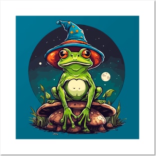 Frog Wizard Posters and Art